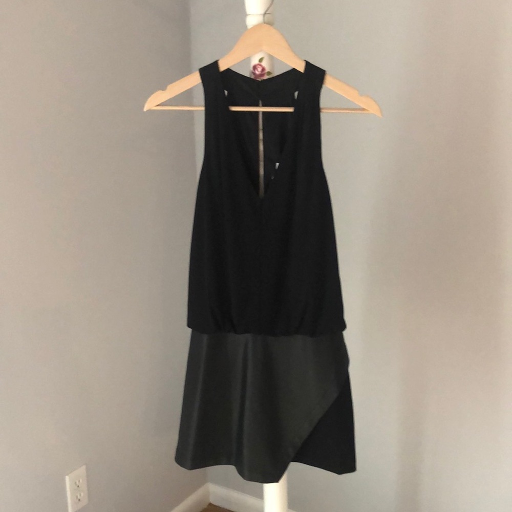 BCBG Generation: Leather Romper/Skort
